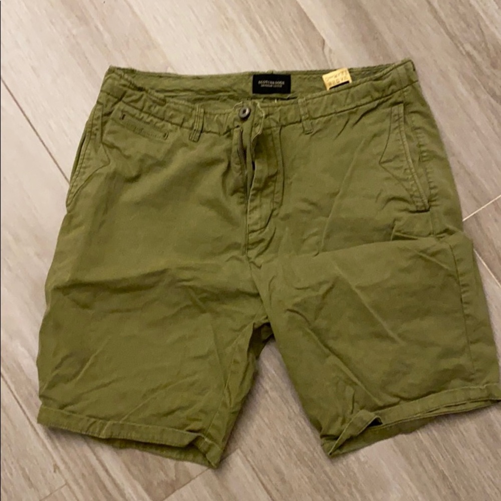Men’s size 32 scotch and soda khaki green shorts